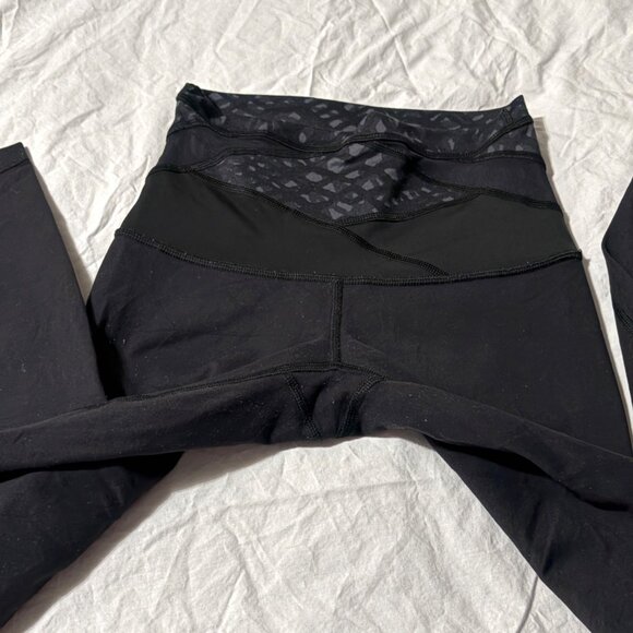 EXCELLENT Lululemon Wunder Under Pant Hi Rise Luon Black Slate Yoga Leggings 2 - Picture 5 of 11